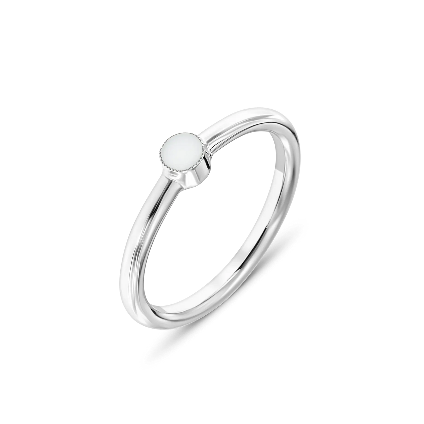 Amy | Moedermelk Ring Zilver
