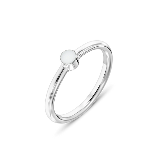 Amy | Moedermelk Ring Zilver