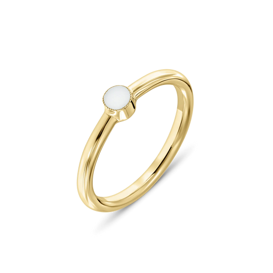 Amy | Moedermelk Ring massief