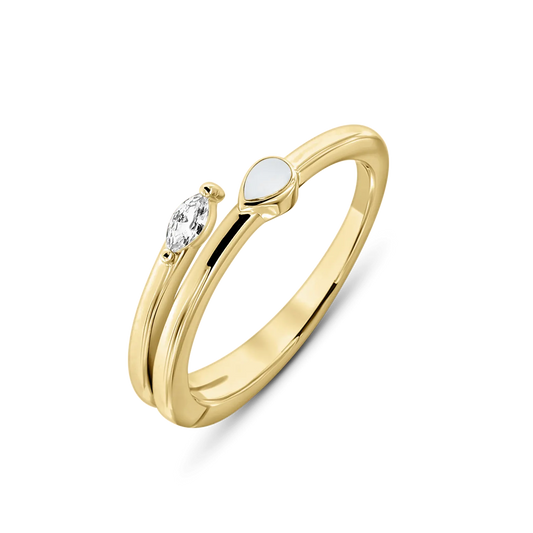 Naomi | Moedermelk Ring massief