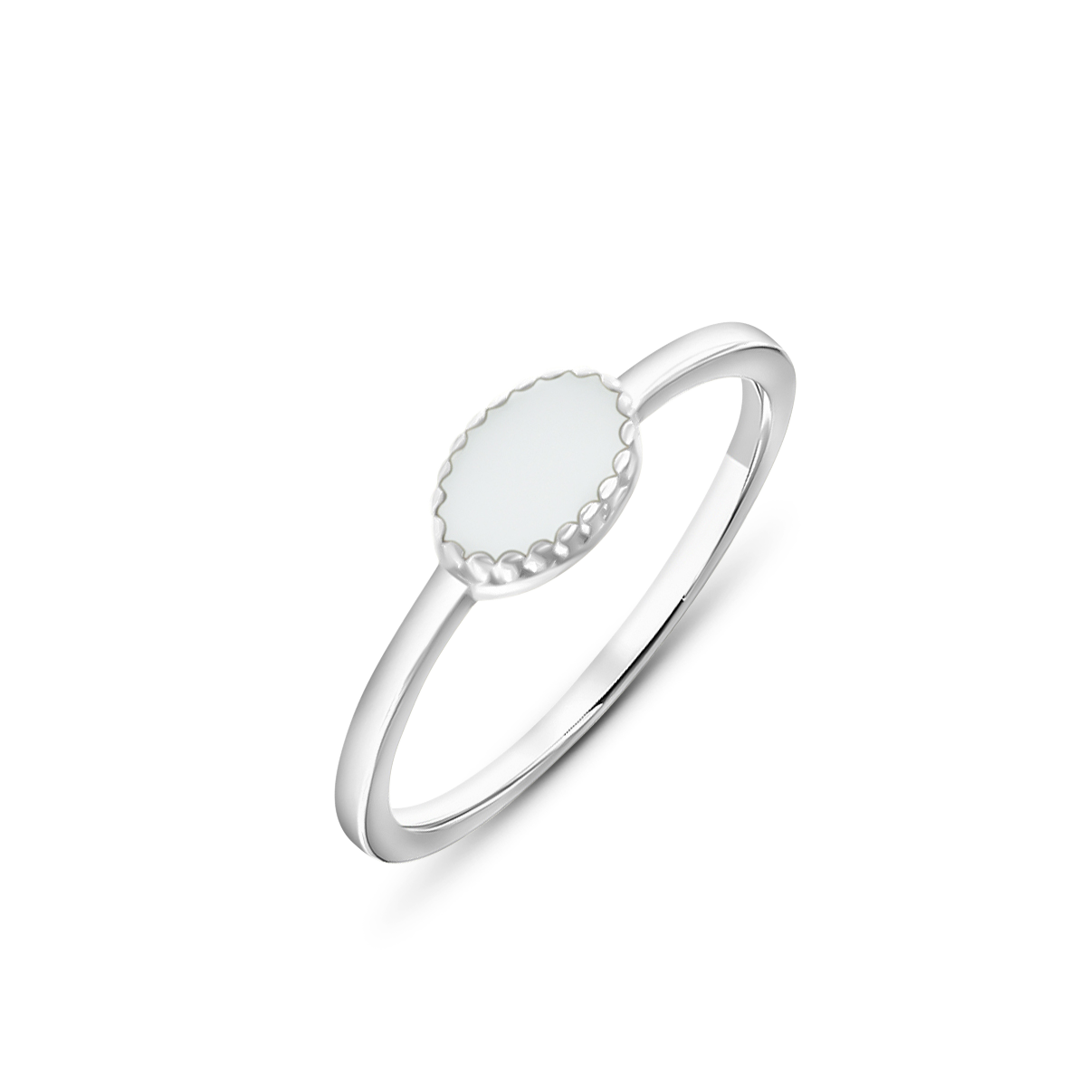Luna | Moedermelk Ring massief