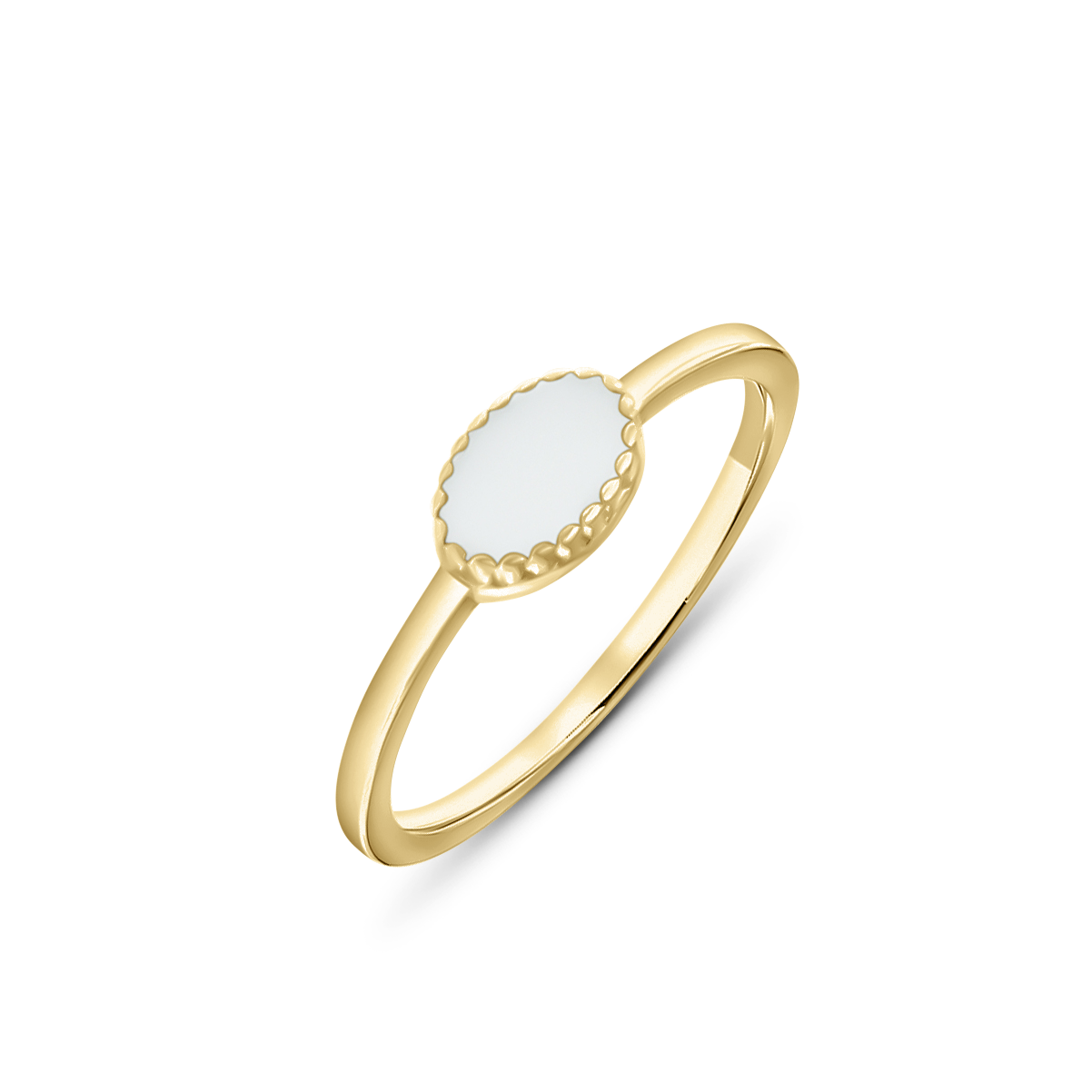 Luna | Moedermelk Ring massief