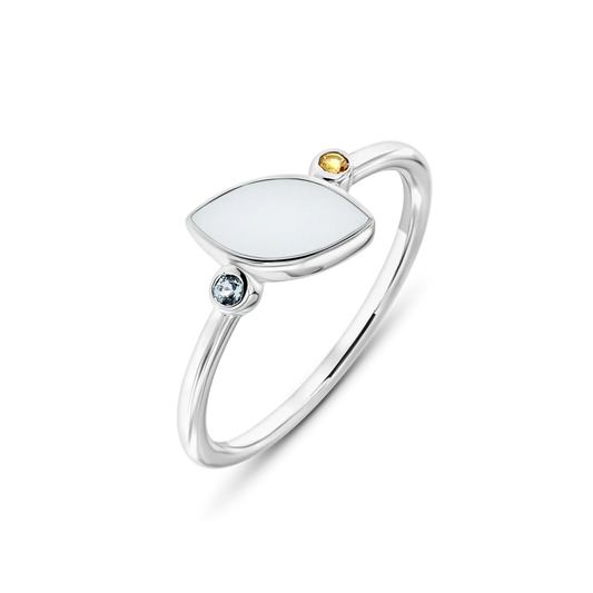 Lina Duo| Moedermelk Ring Zilver
