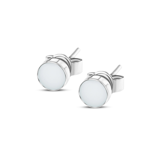 Mini Lis  | Moedermelk Oorstekers Zilver