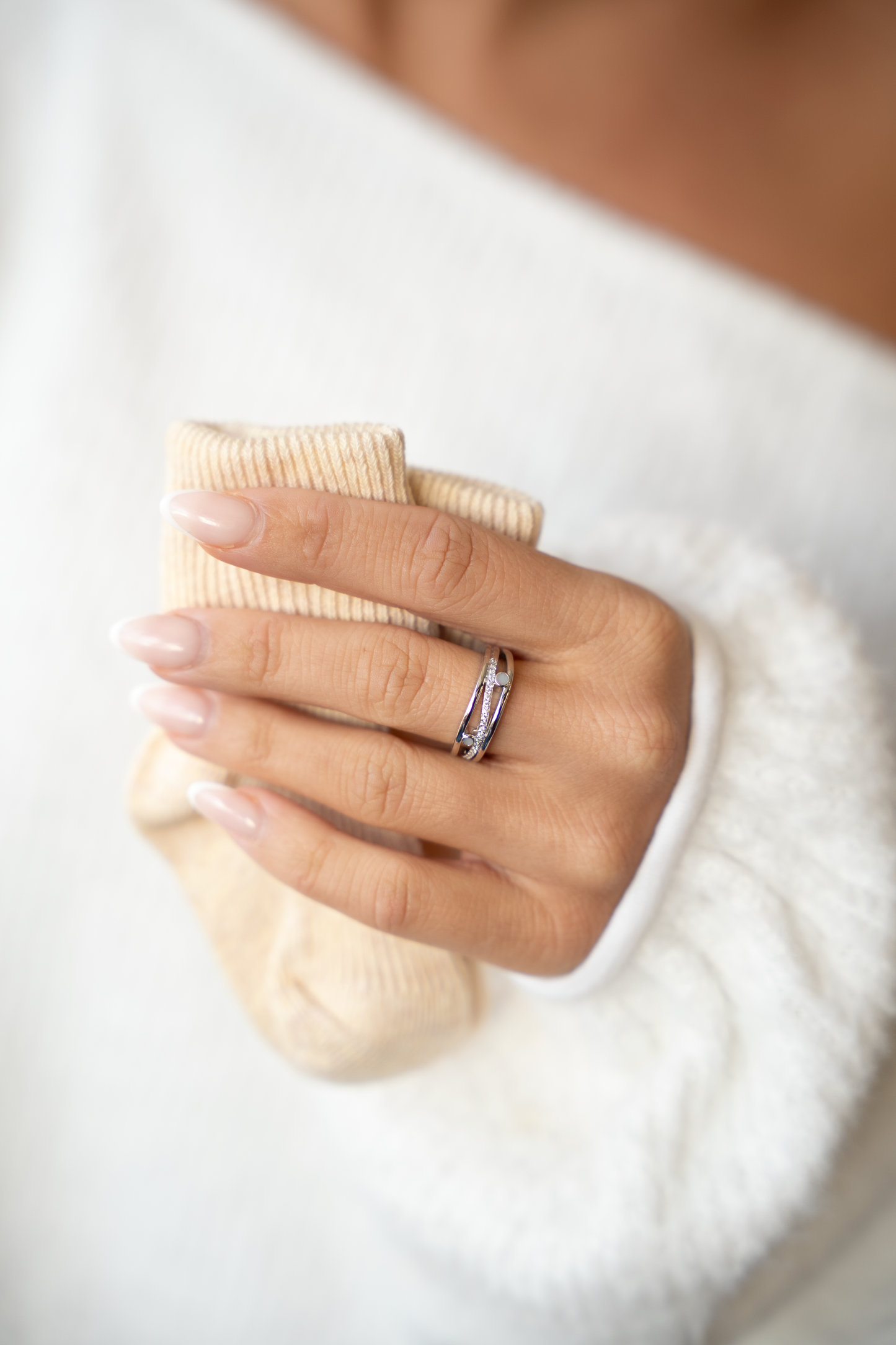 Charlotte | Moedermelk Ring massief