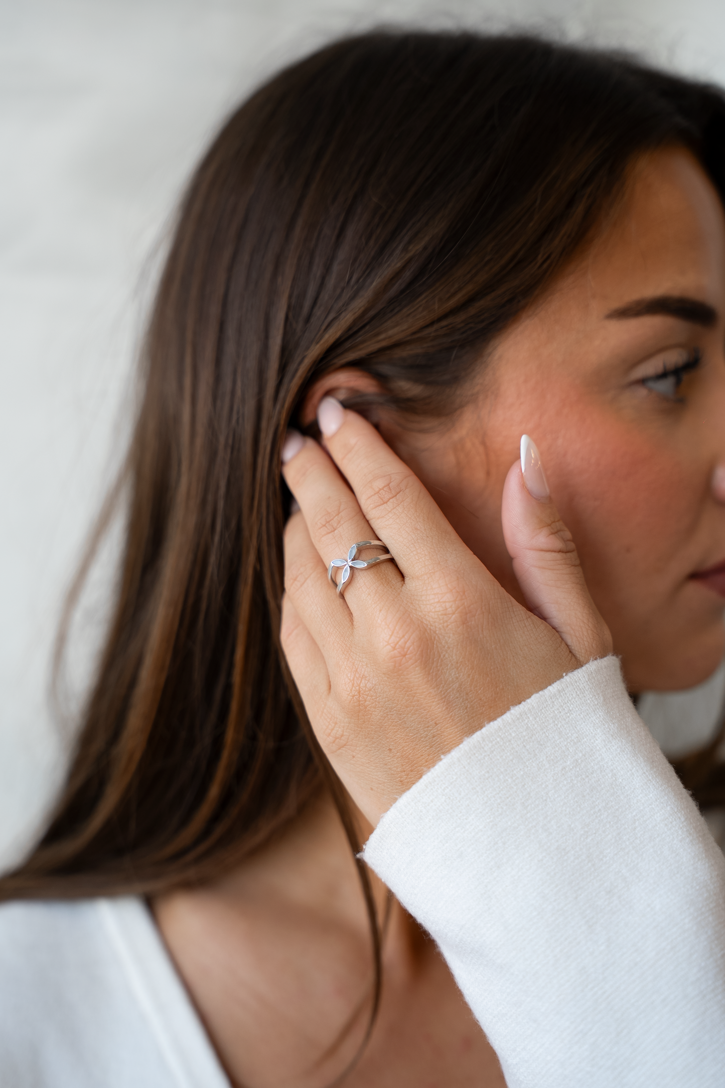 Fleur | Moedermelk Ring Zilver
