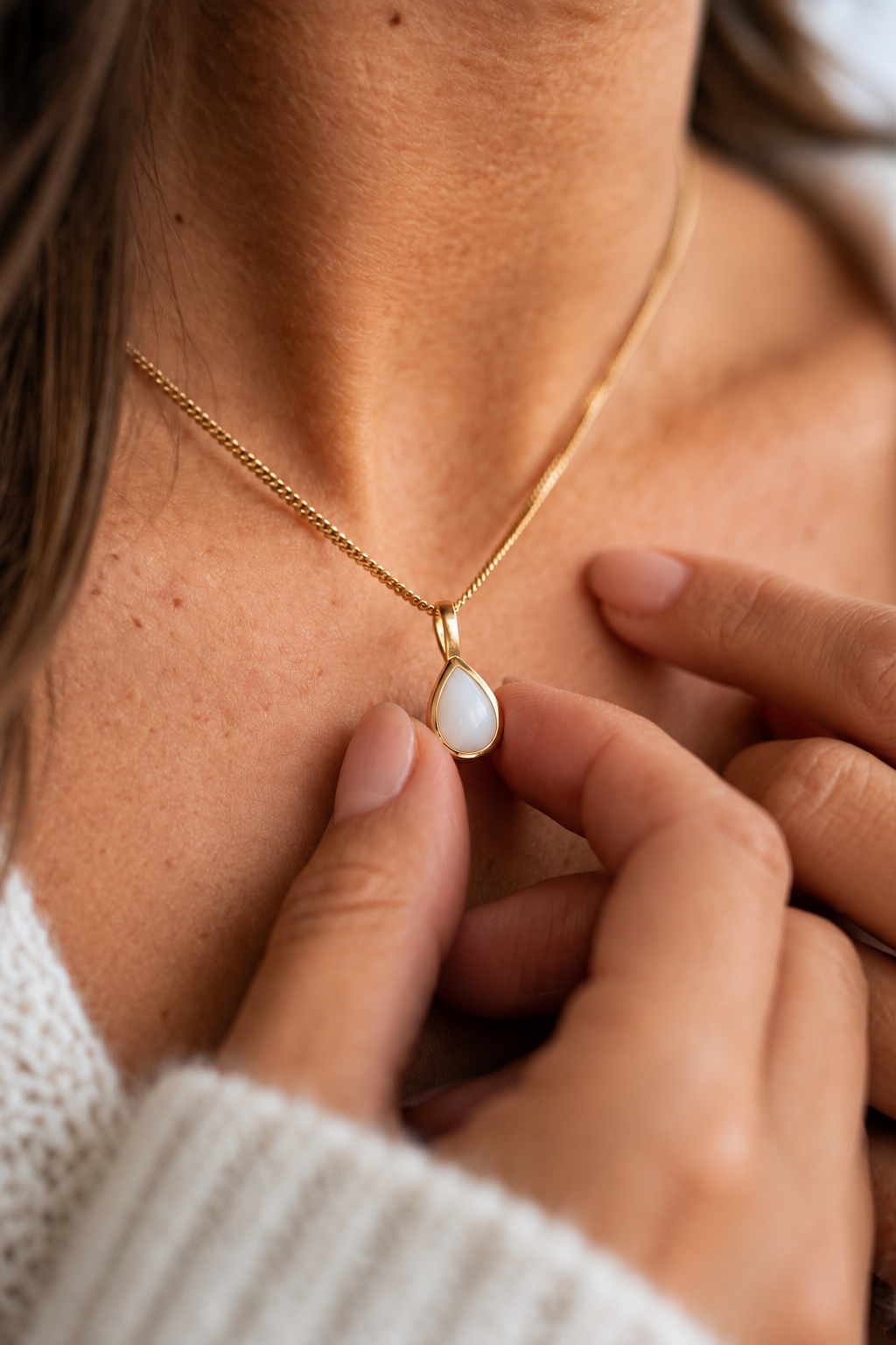 Bijoux Lait Maternel Pure Drop | Pendentif Or
