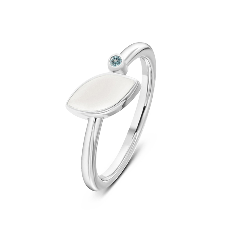 Lina | Moedermelk Ring Zilver